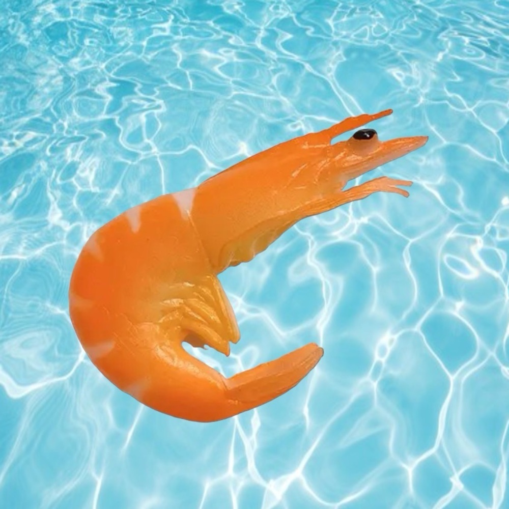 Little shrimp, rubber hair clip KAWAII